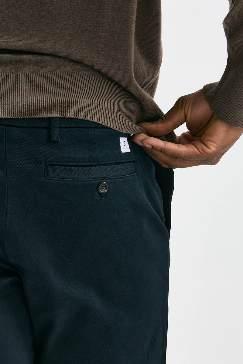 Pantalone WARREN in cotone stretch blu men Department five - 7