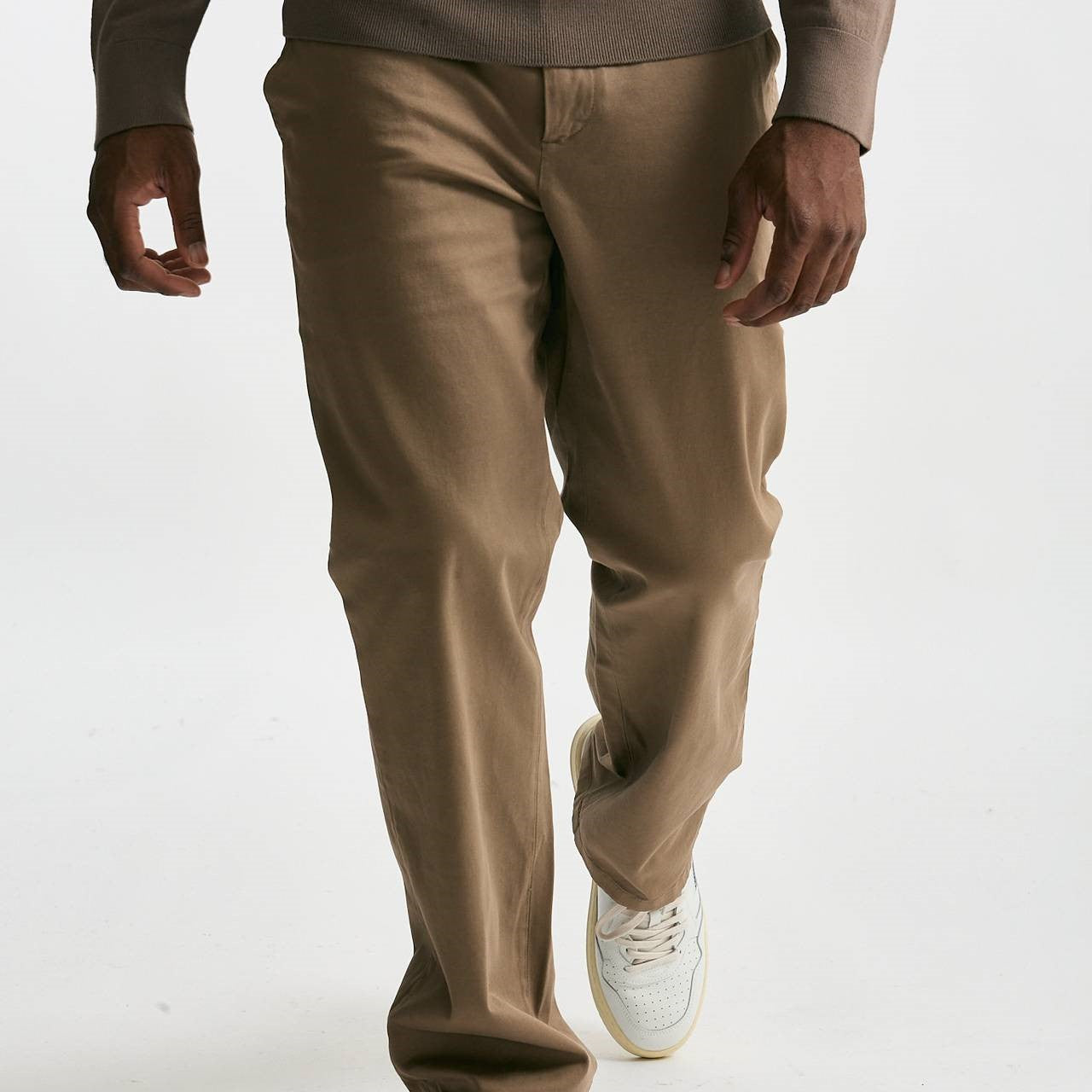 Pantalone WARREN in cotone stretch beige men Department five - 8