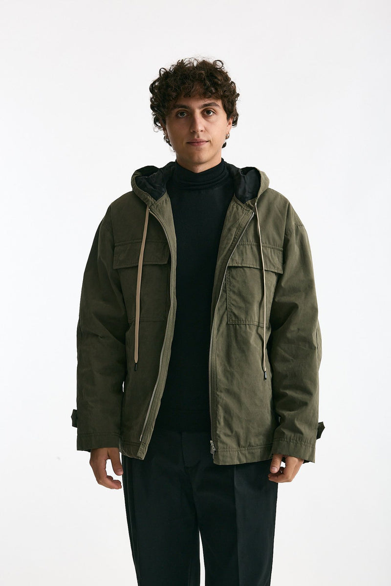 Giubbino in cotone e poliestere verde men Department five - 1