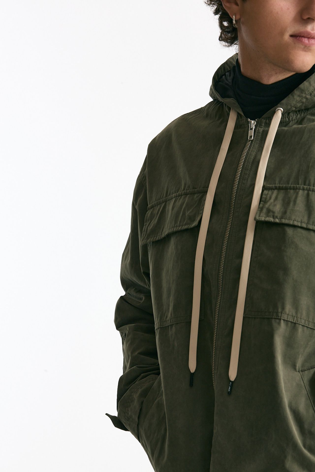 Giubbino in cotone e poliestere verde men Department five - 8