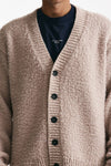 Cardigan in lana e poliamide rosa men Diana studio - 5