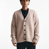 Cardigan in lana e poliamide rosa men Diana studio - 7