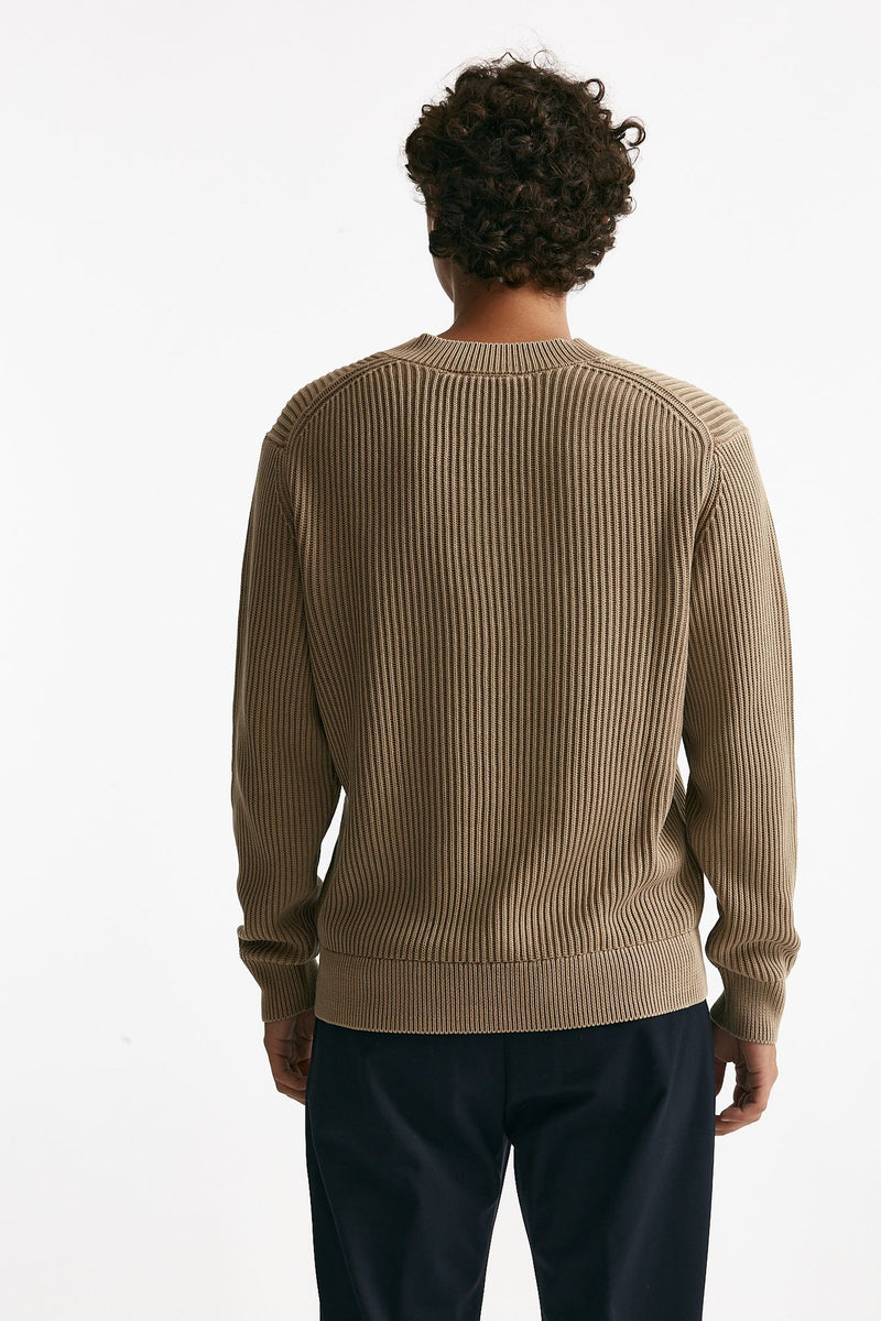 Maglia scollo a V cammello men Diana studio - 3