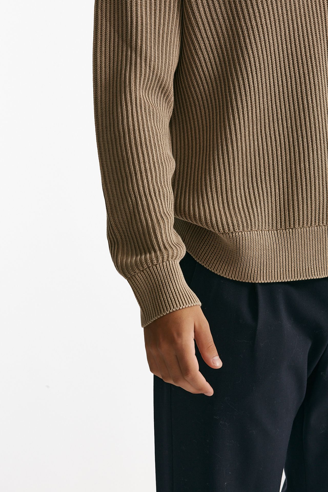 Maglia scollo a V cammello men Diana studio - 6