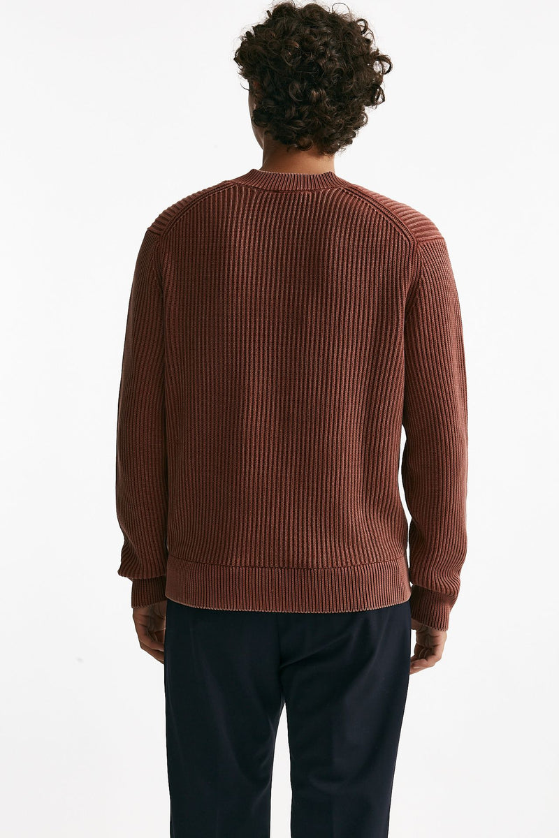 Maglia scollo a V corallo men Diana studio - 3