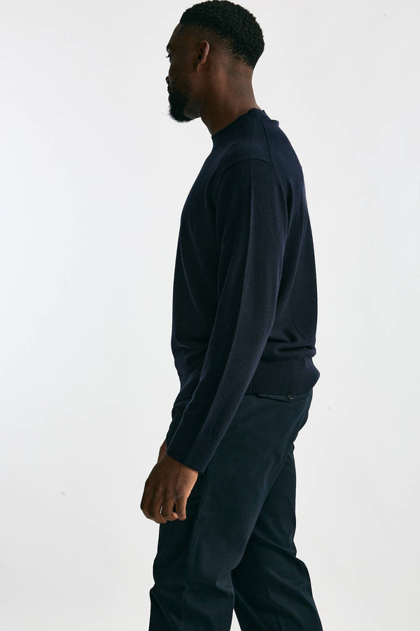 Maglia in lana e cashmere blu men Diana studio