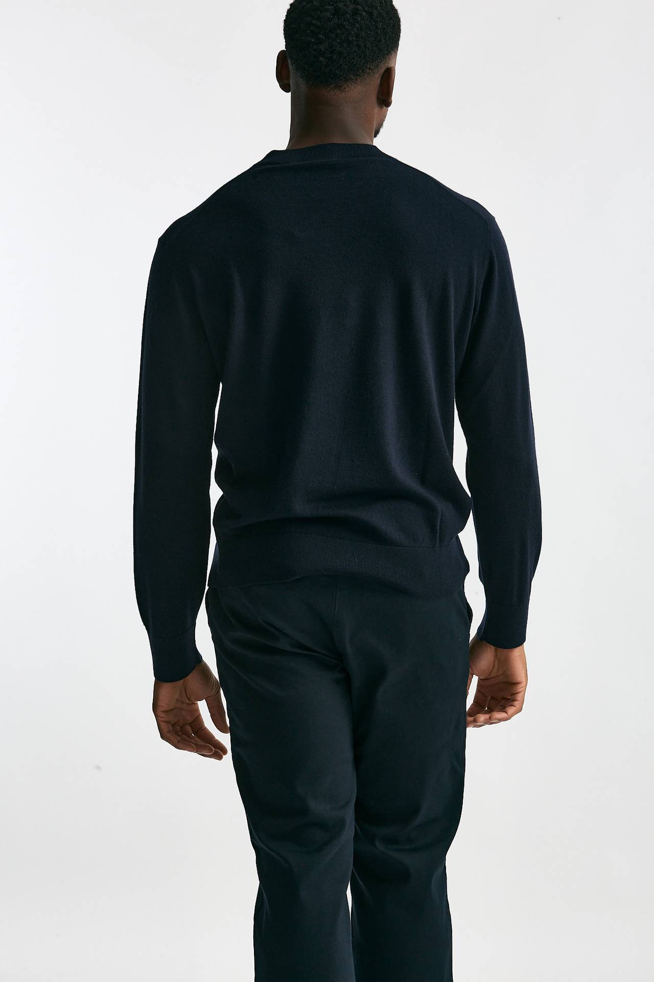 Maglia in lana e cashmere blu men Diana studio - 3