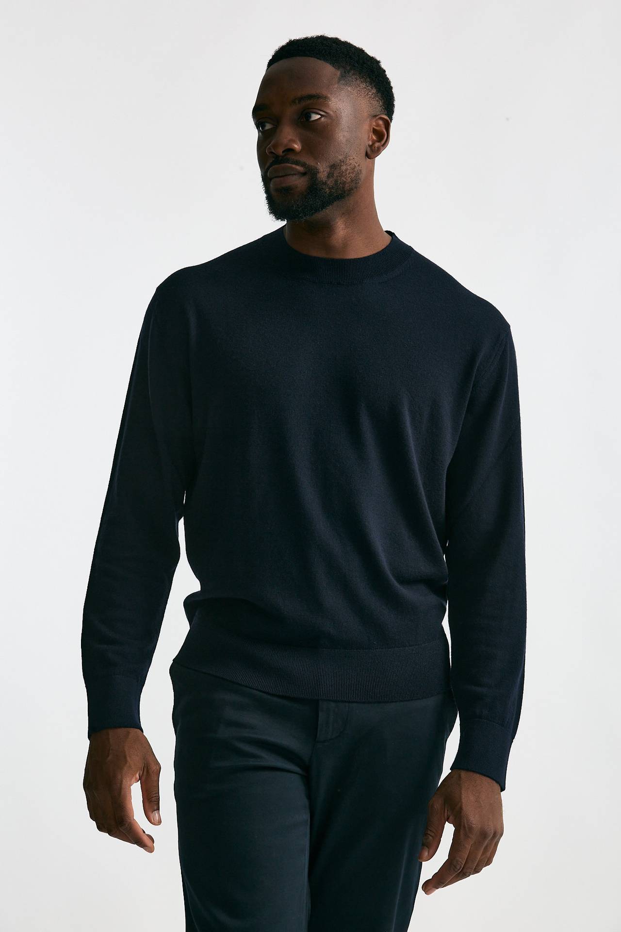 Maglia in lana e cashmere blu men Diana studio - 5
