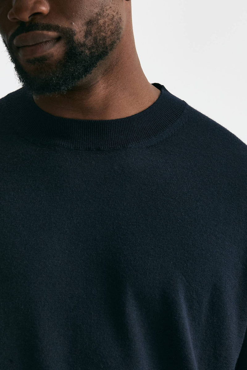 Maglia in lana e cashmere blu men Diana studio - 6