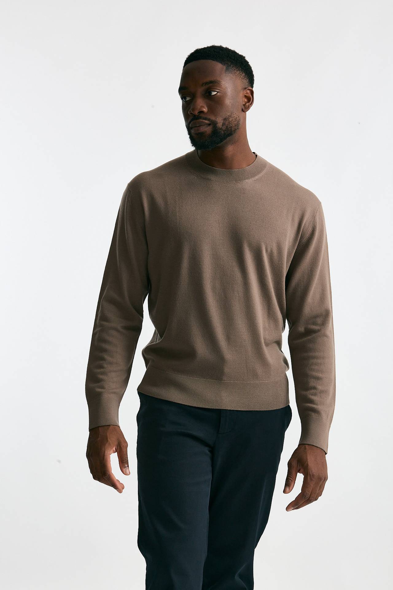Maglia in lana e cashmere tortora men Diana studio - 2