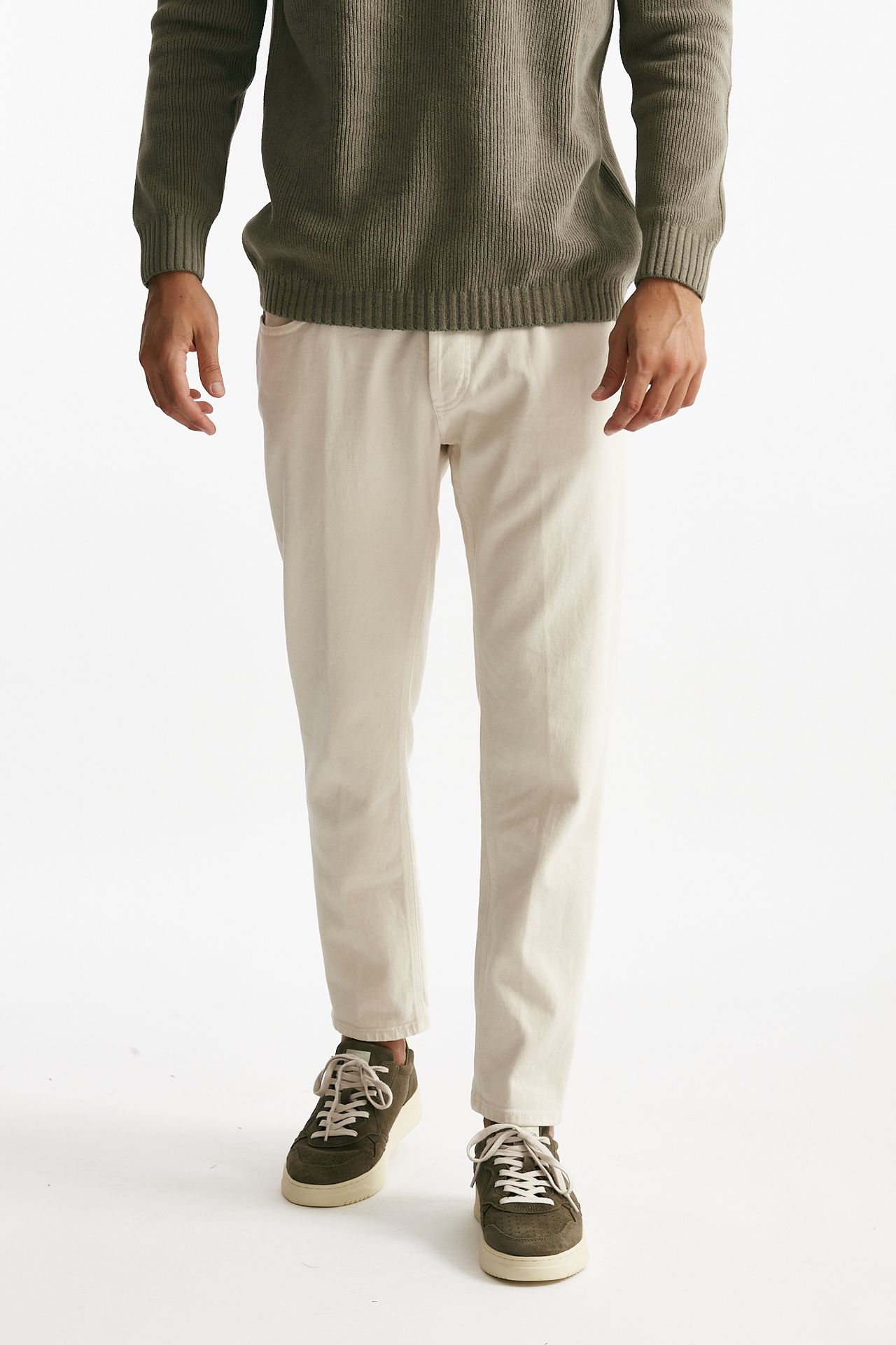 jeans brighton colore panna “bull” stretch men Dondup - 1