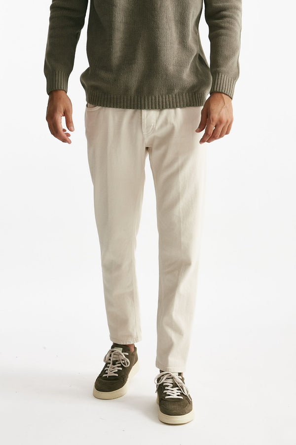 jeans brighton colore panna “bull” stretch men Dondup