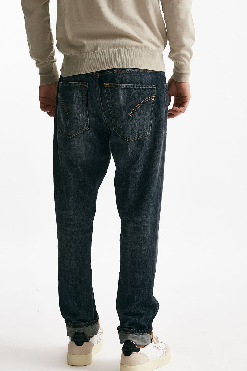 jeans paco lavaggio scuro blu/grigio men Dondup - 3