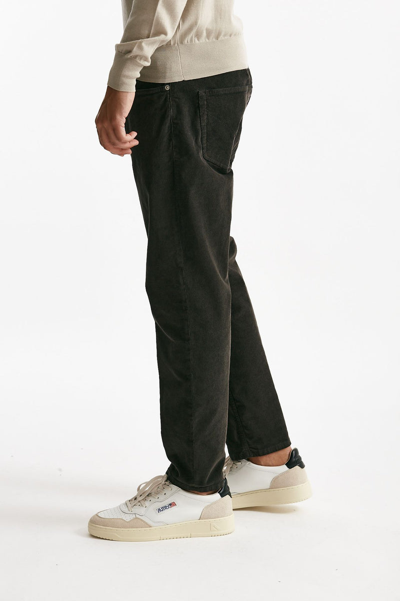 jeans brighton in velluto marrone men Dondup - 2