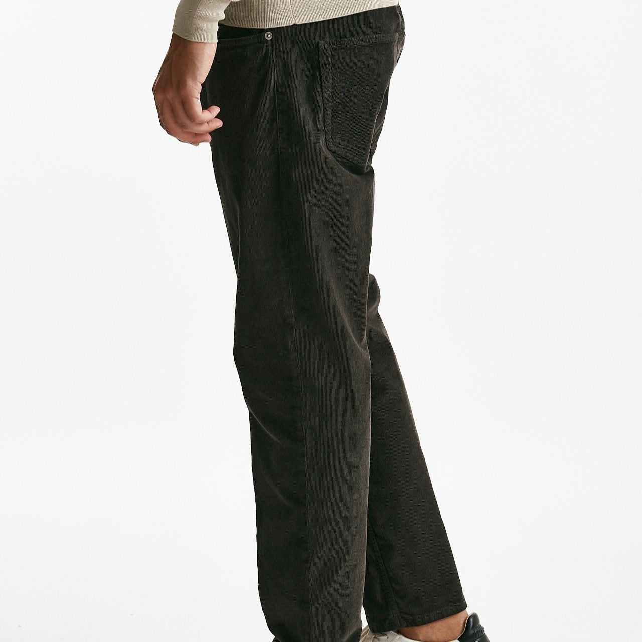 jeans brighton in velluto marrone men Dondup - 8