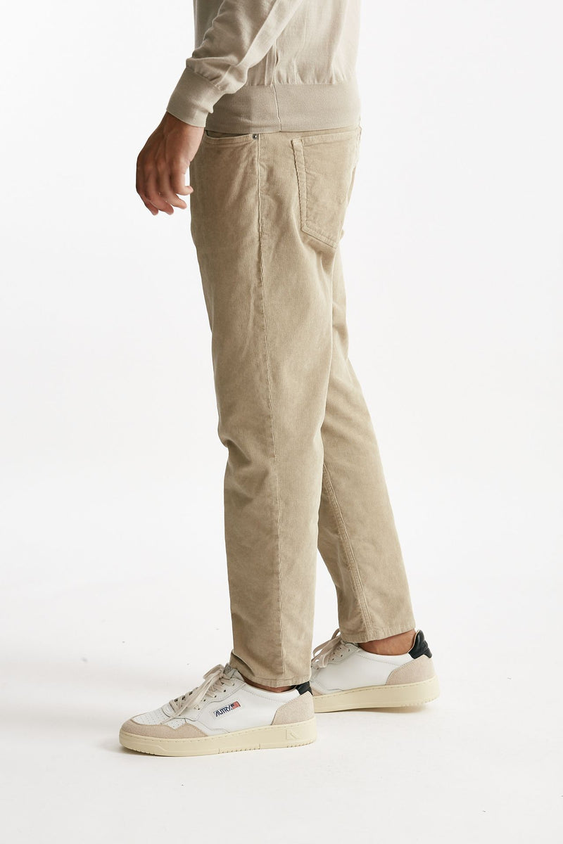 jeans brighton in velluto beige men Dondup - 2