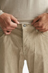 jeans brighton in velluto beige men Dondup - 5