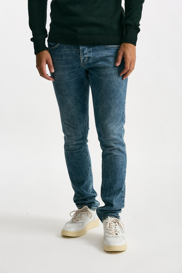 Jeans GEORGE lavaggio chiaro stone washed men Dondup