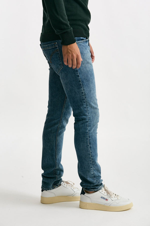 Jeans GEORGE lavaggio chiaro stone washed men Dondup