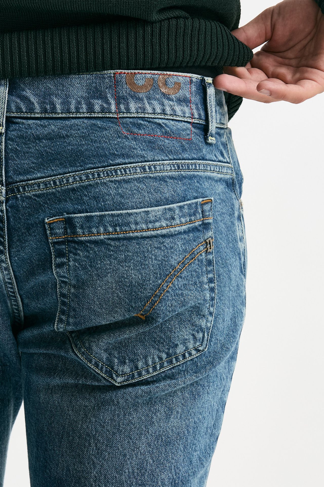 Jeans GEORGE lavaggio chiaro stone washed men Dondup - 7