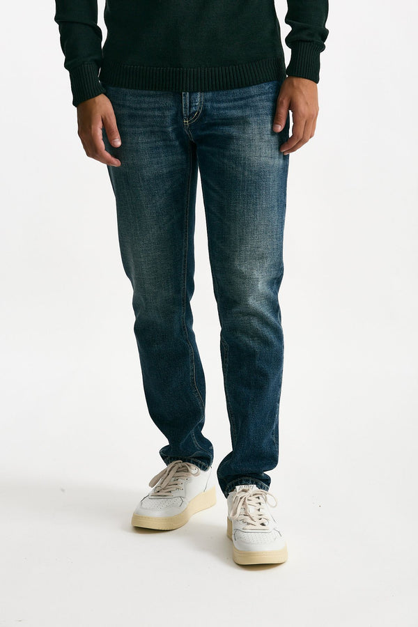 Jeans BRIGHTON lavaggio scuro stone washed men Dondup