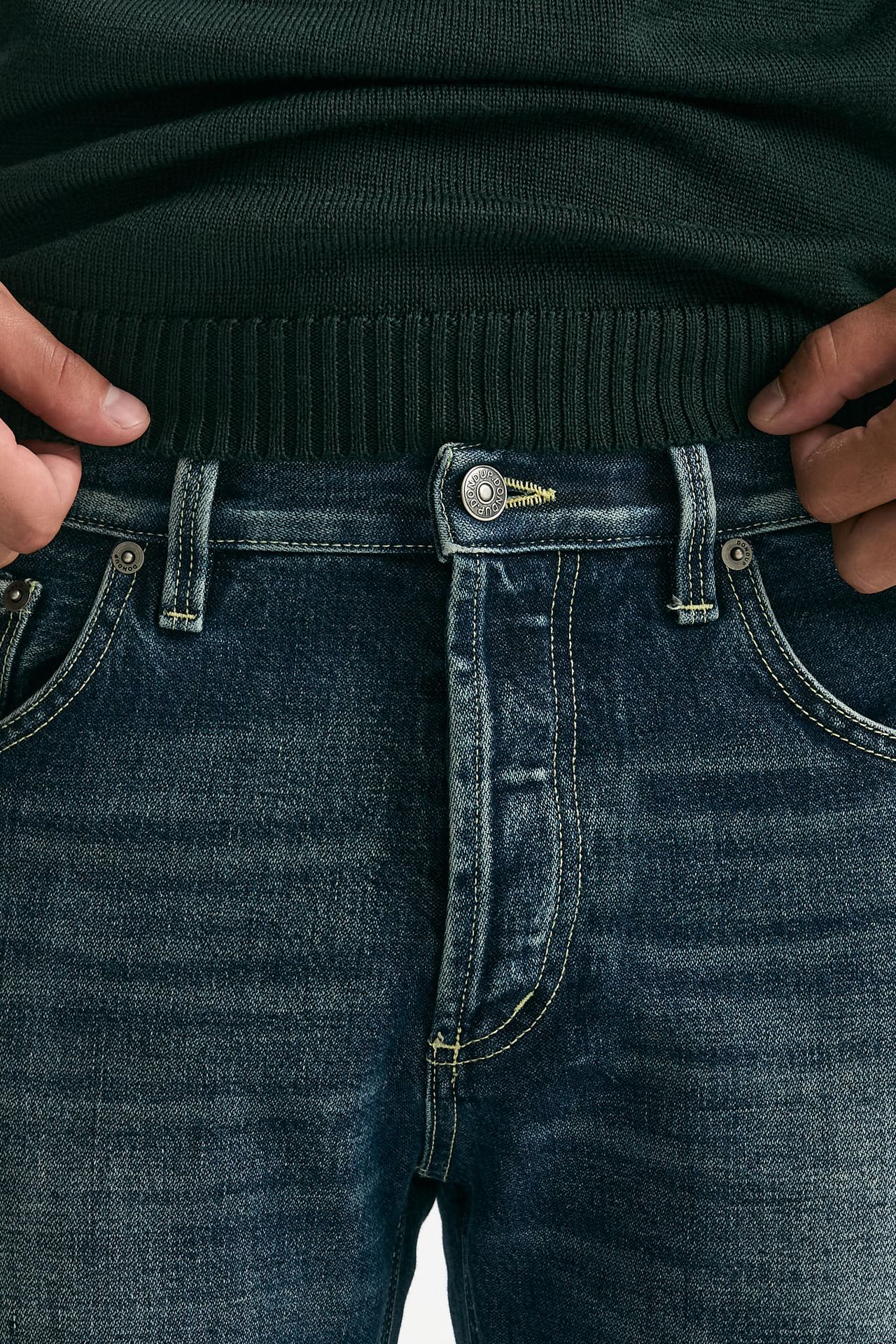 Jeans BRIGHTON lavaggio scuro stone washed men Dondup - 6