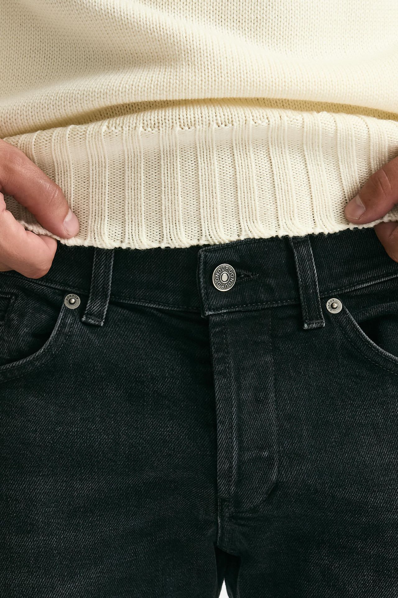 Jeans GEORGE nero stone washed men Dondup - 6