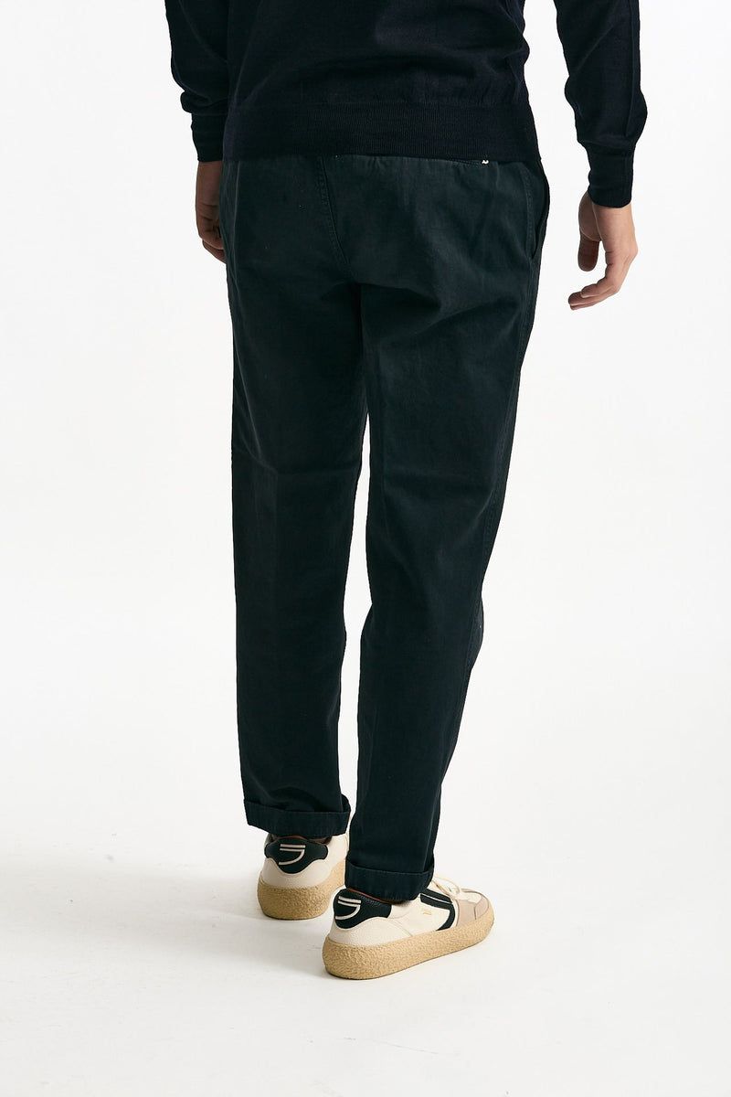 Pantalone ZYAN in cotone fermo blu men Dondup - 3