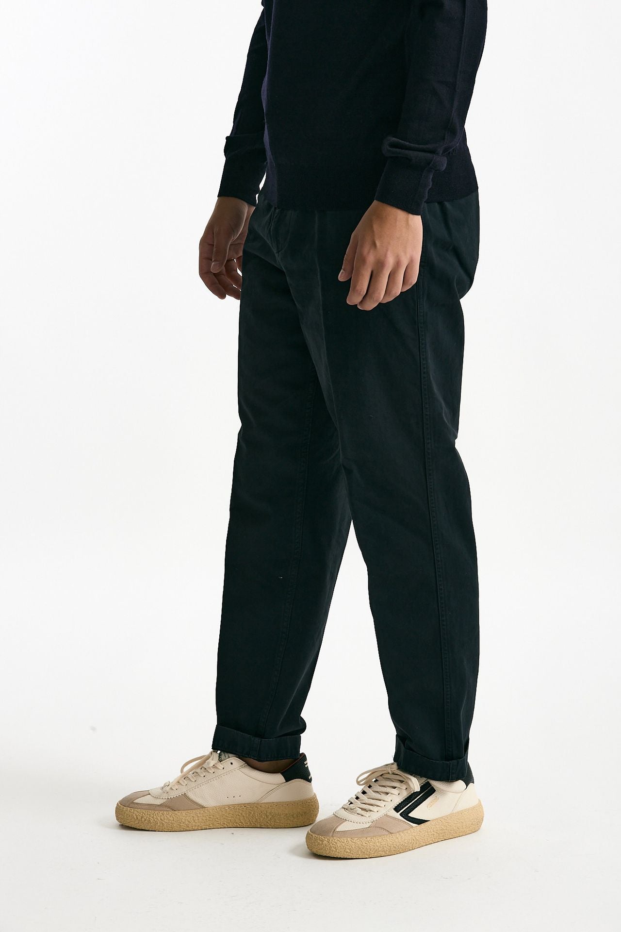 Pantalone ZYAN in cotone fermo blu men Dondup - 4