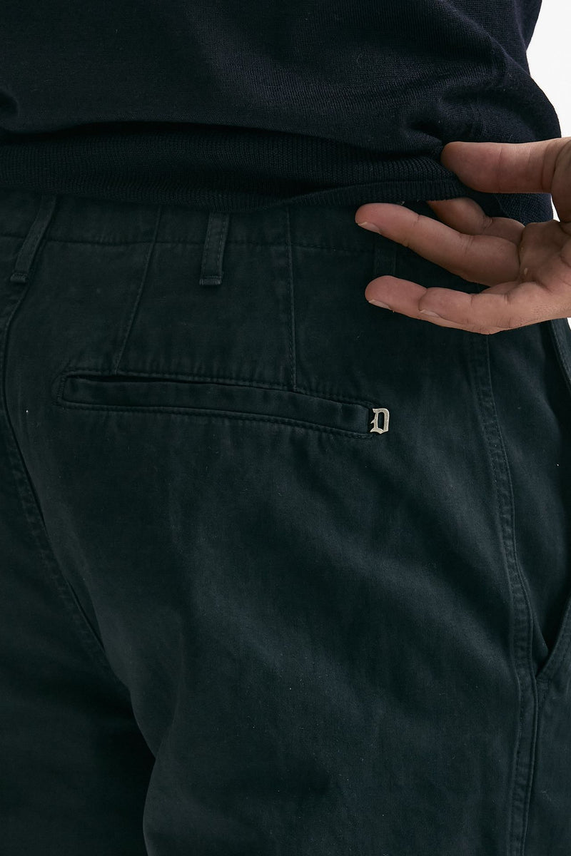 Pantalone ZYAN in cotone fermo blu men Dondup - 7