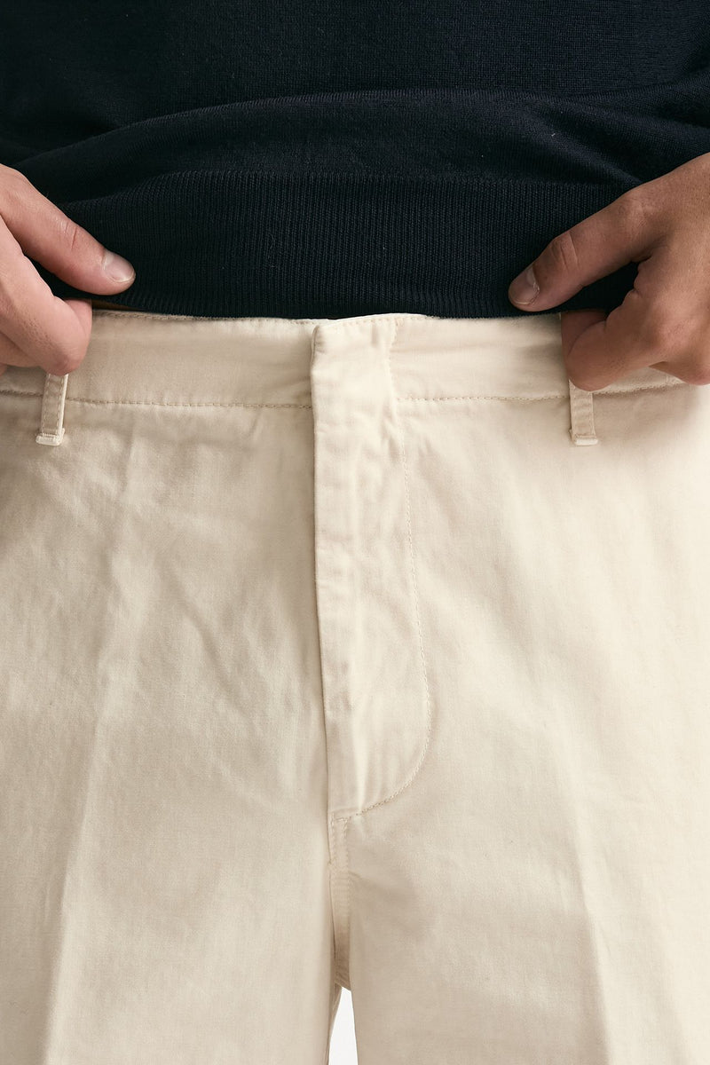 Pantalone ZYAN in cotone fermo panna men Dondup - 6