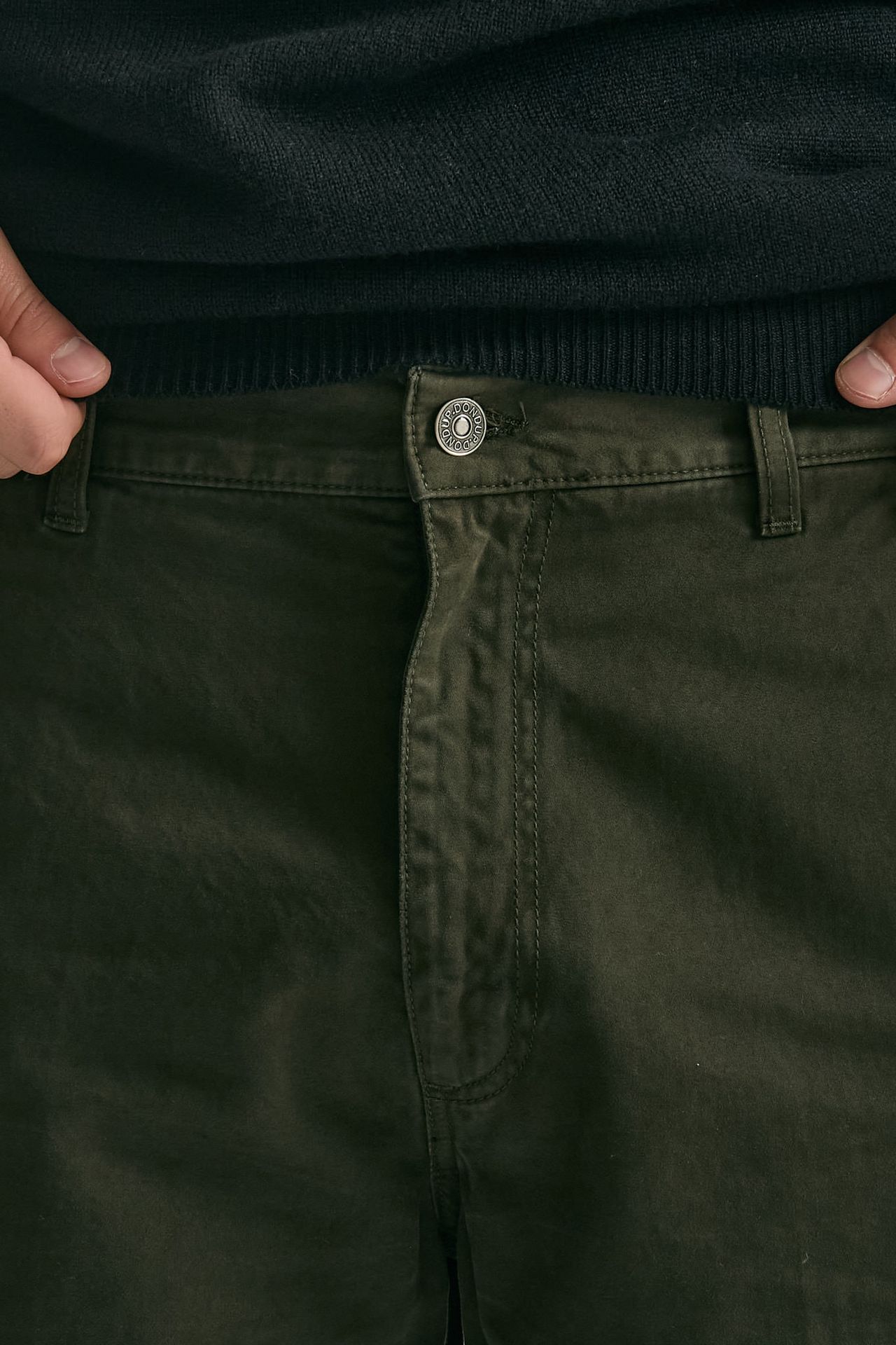 Pantalone BRIAN in cotone fermo militare men Dondup - 6