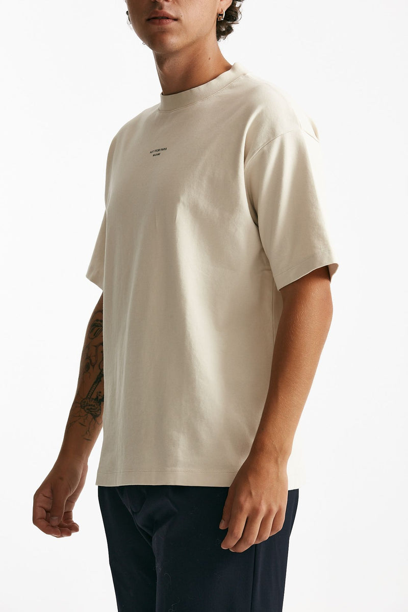 t-shirt in cotone panna men Drôle de monsieur - 4