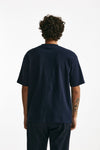 t-shirt in cotone blu men Drôle de monsieur - 3