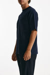 t-shirt in cotone blu men Drôle de monsieur - 4