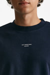 t-shirt in cotone blu men Drôle de monsieur - 5