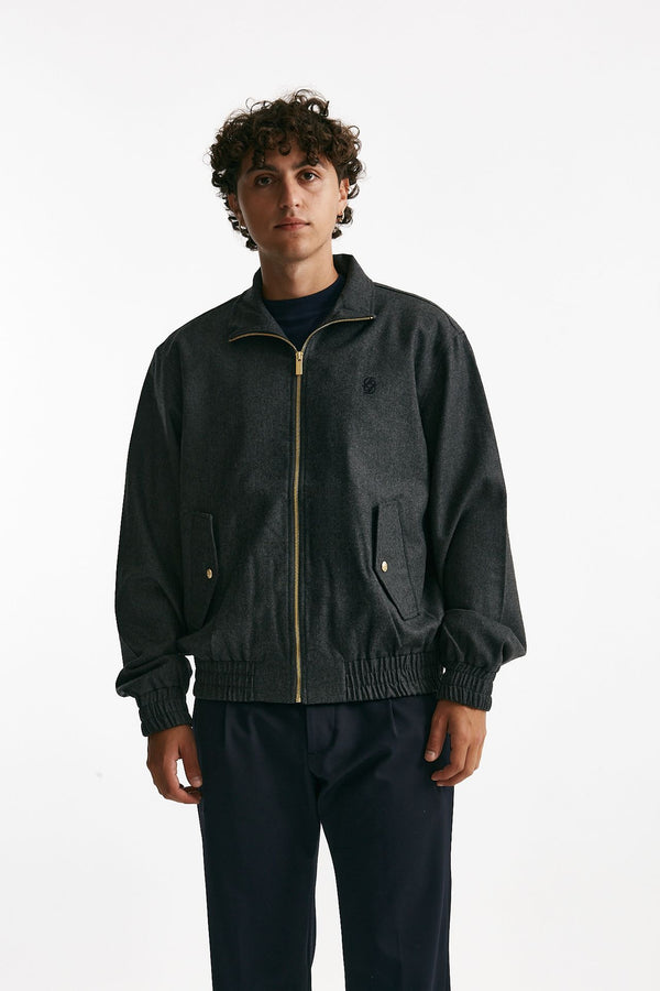 bomber in misto lana grigio men Drôle de monsieur