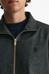 bomber in misto lana grigio men Drôle de monsieur - 5