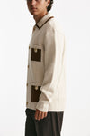 cardigan in lana merinos beige men Drôle de monsieur - 4