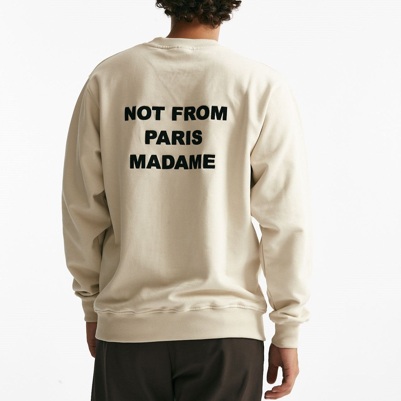 felpa in cotone panna men Drôle de monsieur - 7
