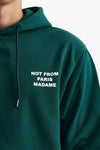 felpa cappuccio in cotone verde men Drôle de monsieur - 5