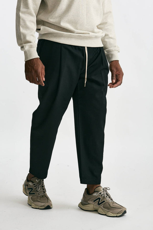 Pantalone in misto cotone nero men Drôle de monsieur