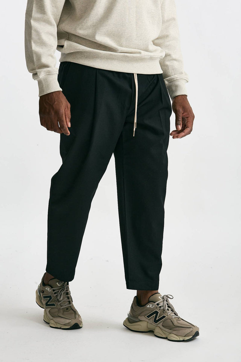 Pantalone in misto cotone nero men Drôle de monsieur - 1