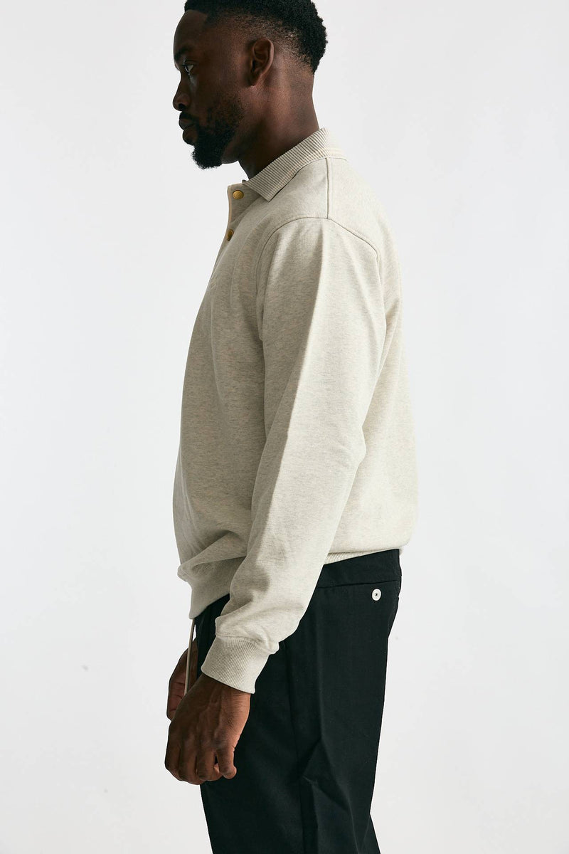 Felpa in cotone grigio chiaro men Drôle de monsieur - 1