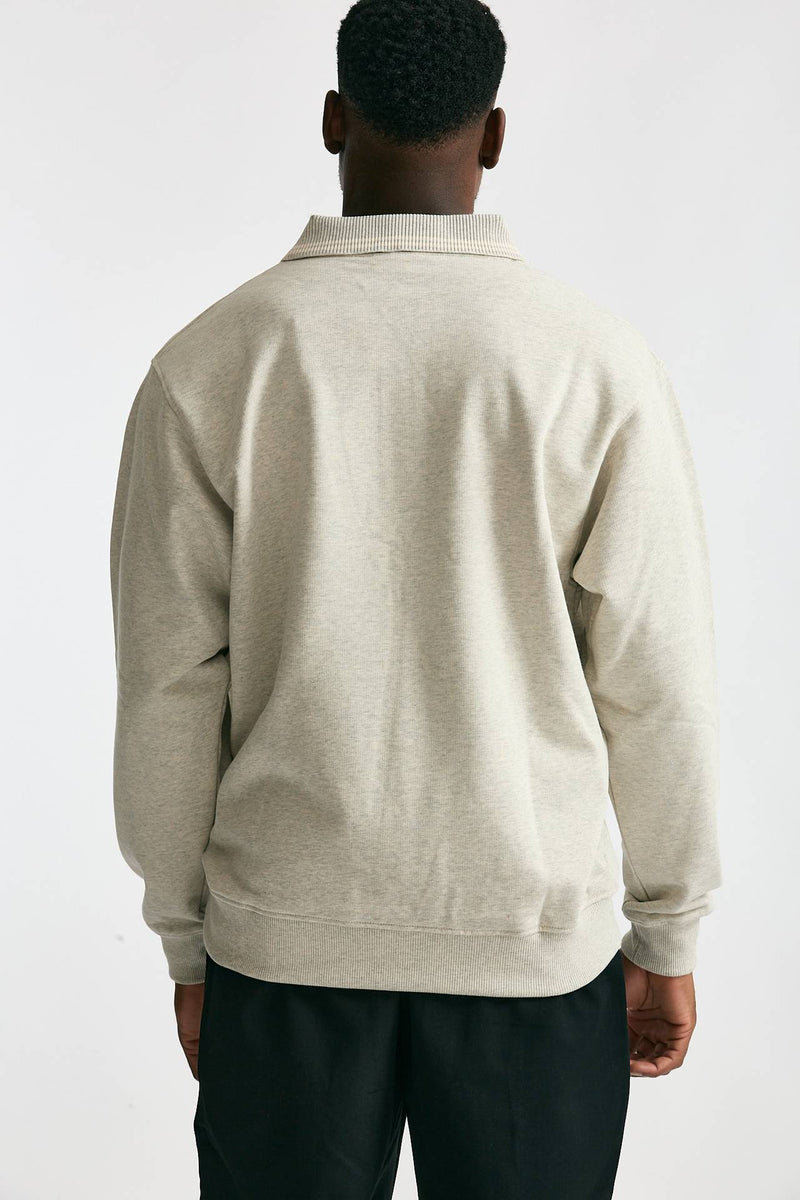 Felpa in cotone grigio chiaro men Drôle de monsieur - 3