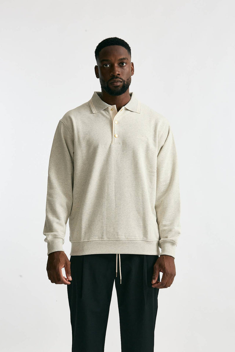 Felpa in cotone grigio chiaro men Drôle de monsieur - 2