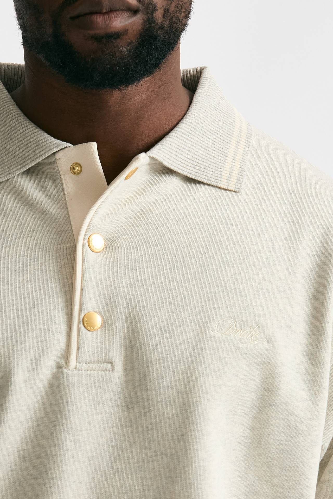 Felpa in cotone grigio chiaro men Drôle de monsieur - 5