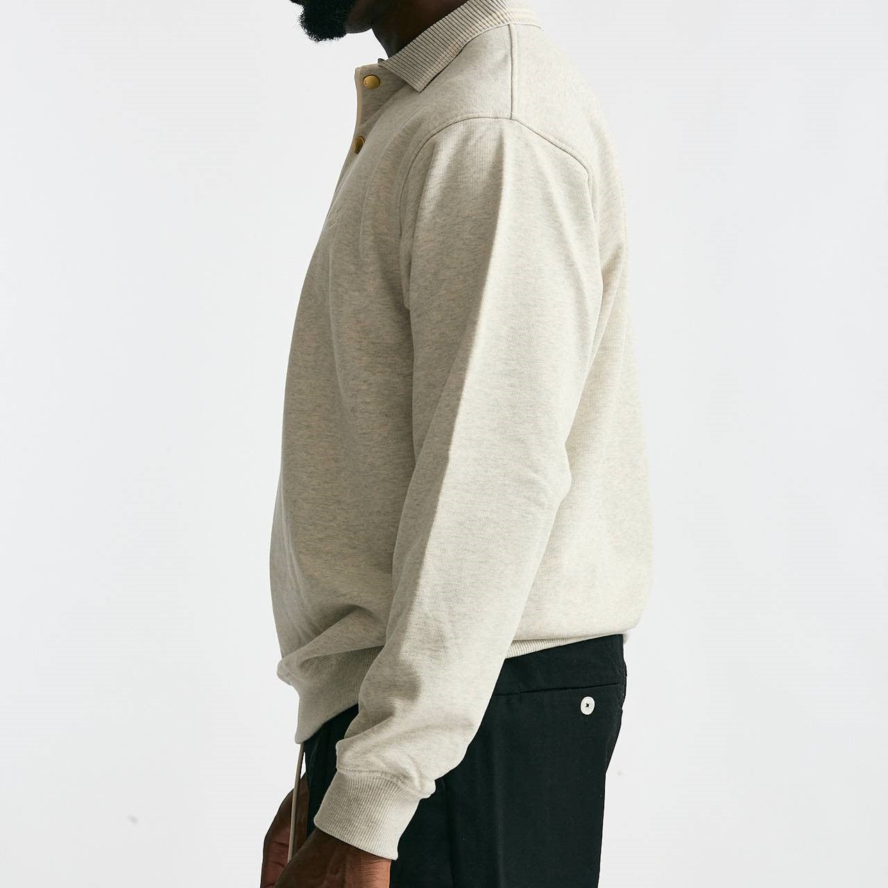 Felpa in cotone grigio chiaro men Drôle de monsieur - 6