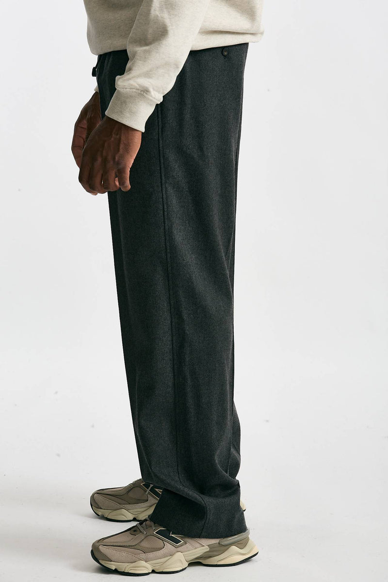 Pantalone lana e poliestere stretch grigio men Drôle de monsieur - 3