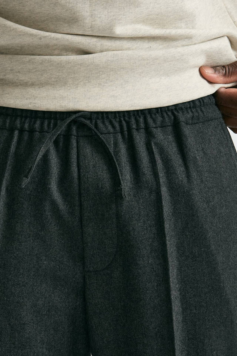 Pantalone lana e poliestere stretch grigio men Drôle de monsieur - 5